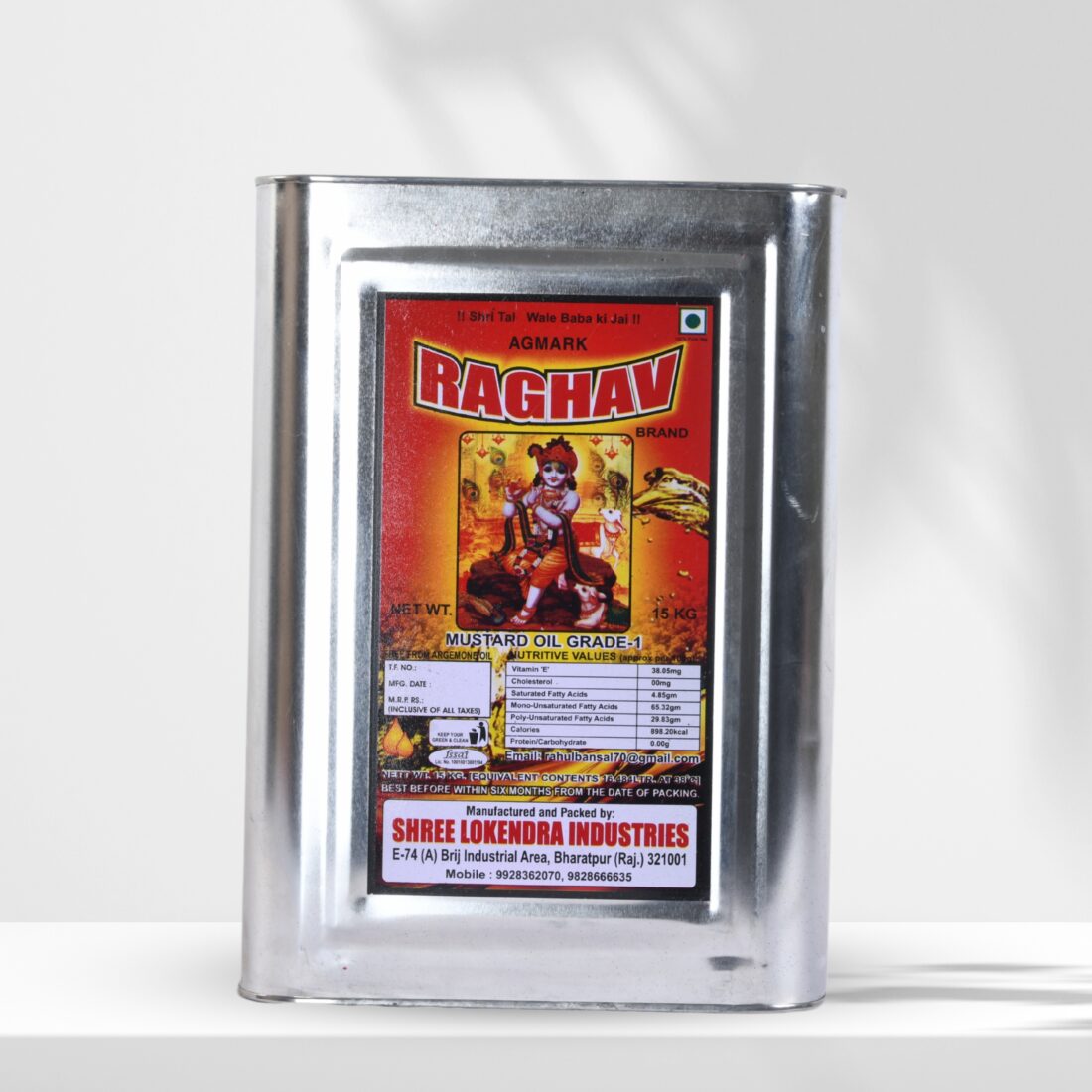 Kachi Ghani Mustard Oil ( 15 Kg ) - Image 2